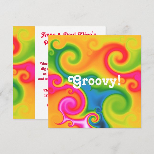 Psychedelic Invitation (Front/Back)