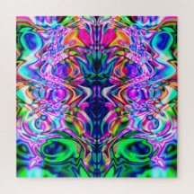 Psychedelic Iridescence Jigsaw Puzzle