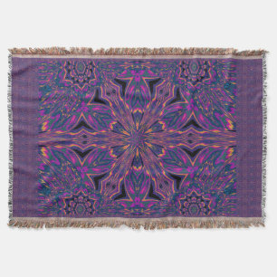 Psychedelic Jasmine 3 Throw Blanket