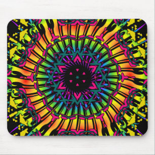 Psychedelic Kaleidoscope Artwork: Mousepad