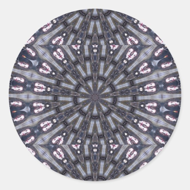 PSYCHEDELIC KALEIDOSCOPE /MYSTIC MEMORIES CLASSIC ROUND STICKER (Front)