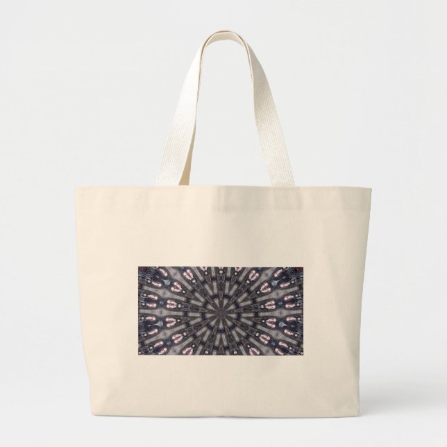 PSYCHEDELIC KALEIDOSCOPE /MYSTIC MEMORIES LARGE TOTE BAG (Front)