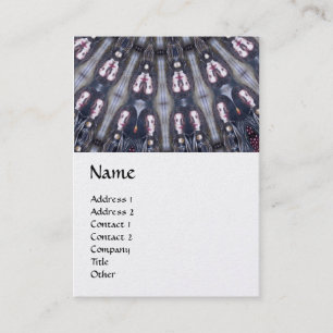 PSYCHEDELIC KALEIDOSCOPE /MYSTIC MEMORIES MONOGRAM BUSINESS CARD