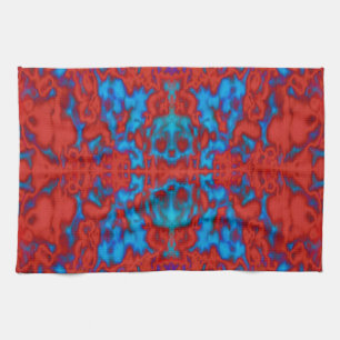 Psychedelic kaleidoscope pattern kitchen towel