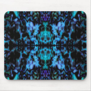 Psychedelic kaleidoscope pattern mouse pad