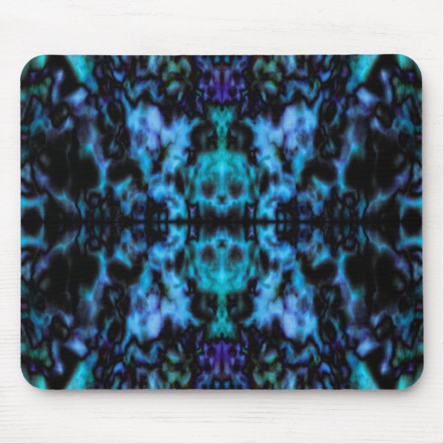 Psychedelic kaleidoscope pattern mouse pad (Front)