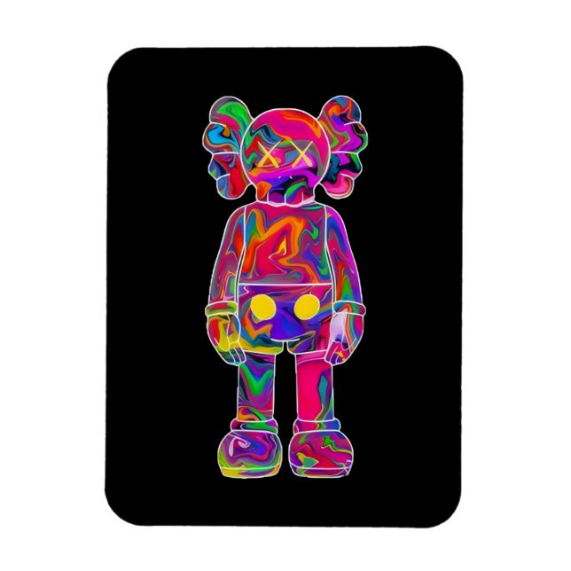 Psychedelic Kaw Magnet (Vertical)