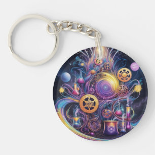 Psychedelic keychain
