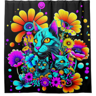 Psychedelic Kitty Cat