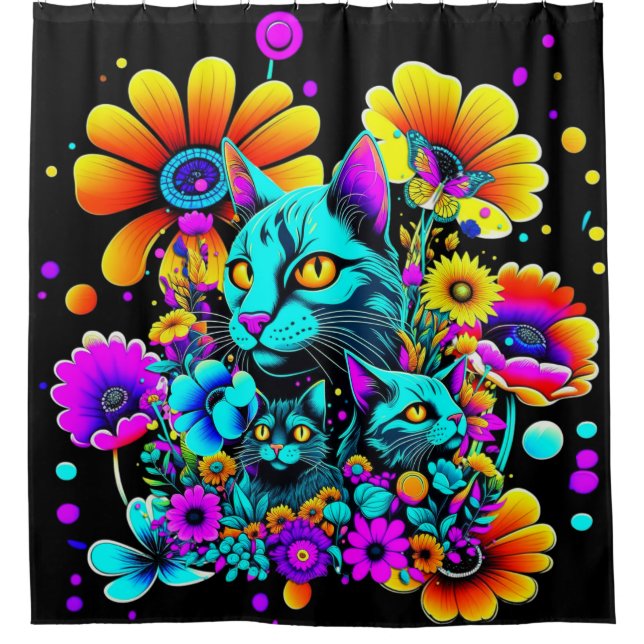 Psychedelic Kitty Cat (Front)