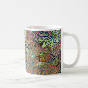 psychedelic kool kats 34 coffee mug