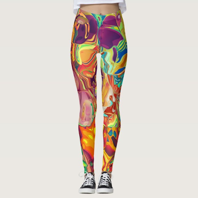 Psychedelic Leggings (Front)