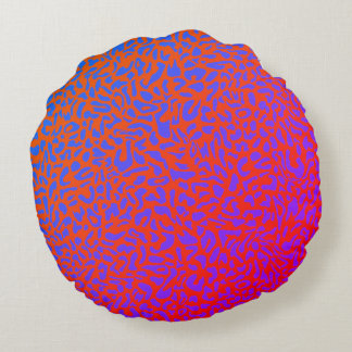Psychedelic Leopard Round Pillow