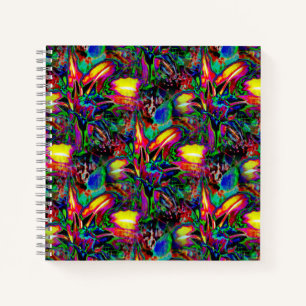 Psychedelic Lilies..... Notebook