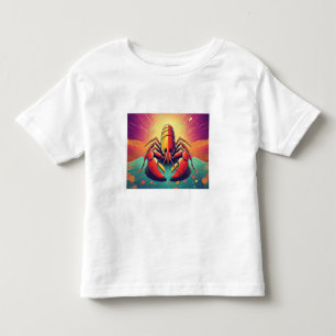 Psychedelic Lobster Ocean Art Toddler T-shirt