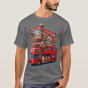 Psychedelic London Bus T-Shirt