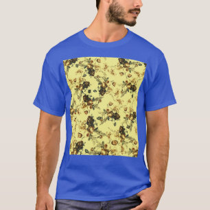 Psychedelic Look Floral or Flower Pattern T-Shirt