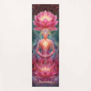 Psychedelic Lotus Chakra Meditation Spiritual  Yoga Mat