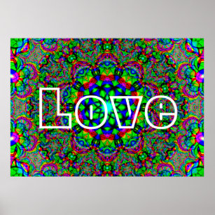 Psychedelic Love Poster