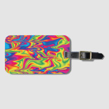 Psychedelic Luggage Tag