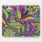 Psychedelic Mardi Gras Feather Masks