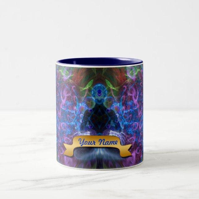 Psychedelic Meditation Visionary Art Mug (Center)