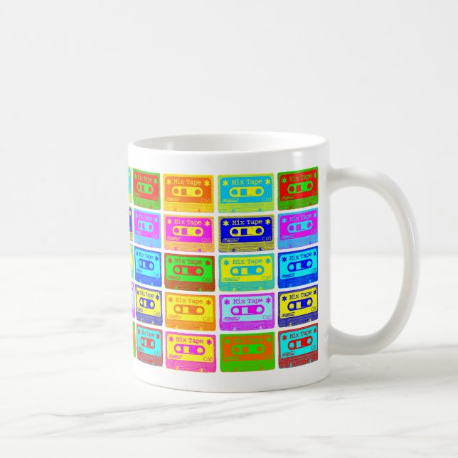 Psychedelic Mix Tape Coffee Mug (Right)