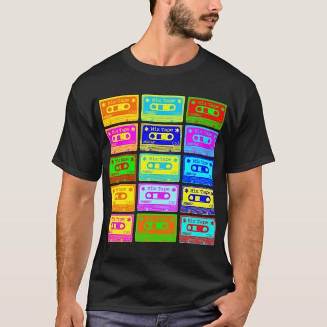 Psychedelic Mix Tape T-Shirt (Front)