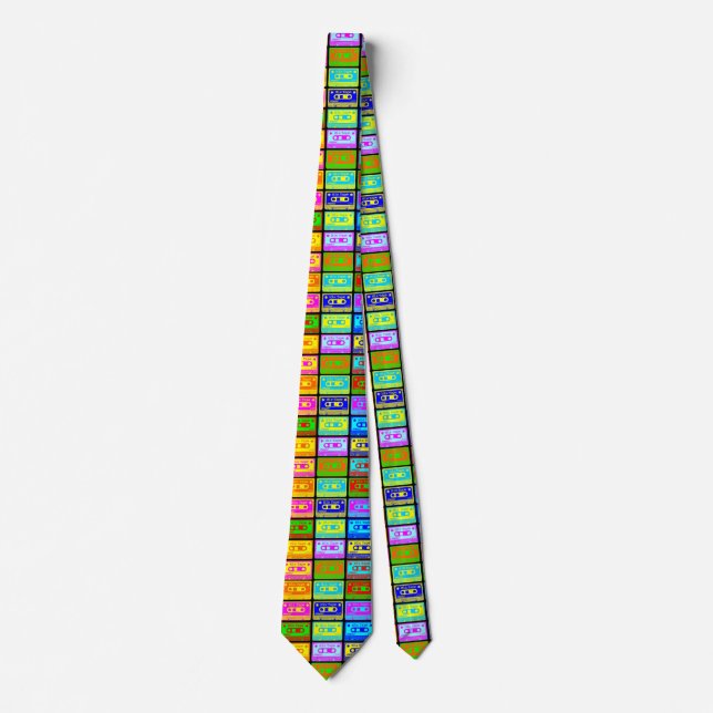 Psychedelic Mix Tapes II Tie (Front)