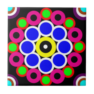 Psychedelic Modern Persian Rug Pattern Tile