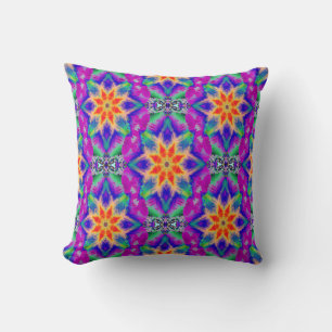 Psychedelic moments... throw pillow