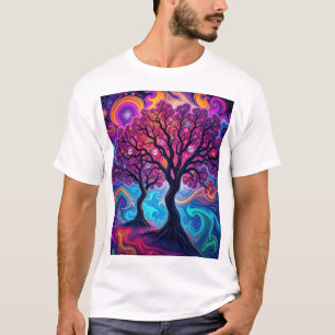 Psychedelic Morphing Trees Art T-Shirt