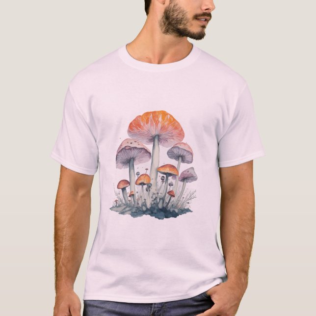 Psychedelic Mushrom Trippy T-Shirt (Front)