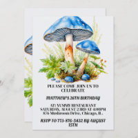 Psychedelic Mushroom Forest Print Birthday Party