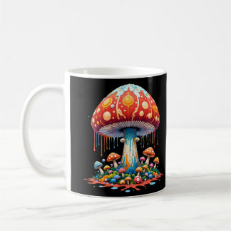 Psychedelic Mushroom Illustration Coffee Mug
