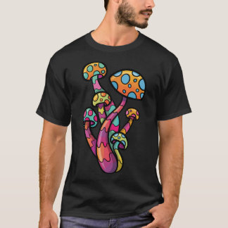 Psychedelic Mushroom Lover Gift Trance House Rave T-Shirt