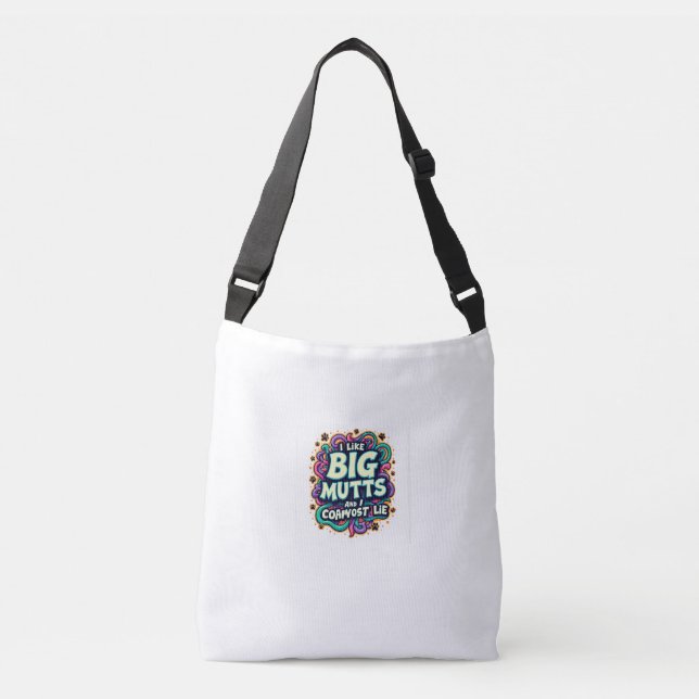 Psychedelic Mutts Crossbody Bag (Front)