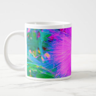 Psychedelic Nature Ultra-Violet Purple Milkweed Large Coffee Mug