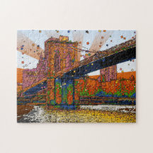 Psychedelic NYC: Brooklyn Bridge #1