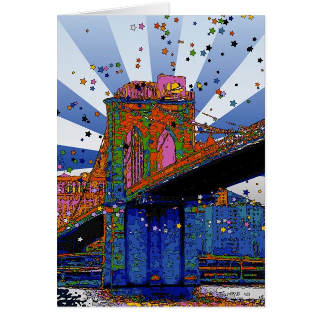 Psychedelic NYC: Brooklyn Bridge #2 (Front)