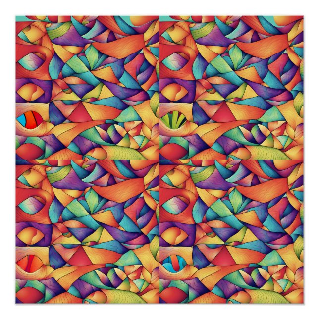 Psychedelic Ocean Poster (Front)