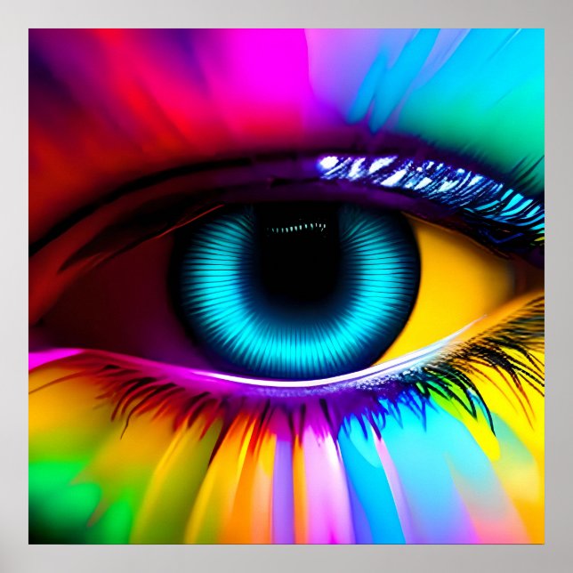 Psychedelic Oversized Eye Poster (Front)