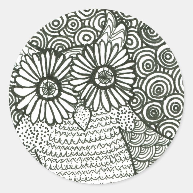 Psychedelic Owl Sticker (Front)