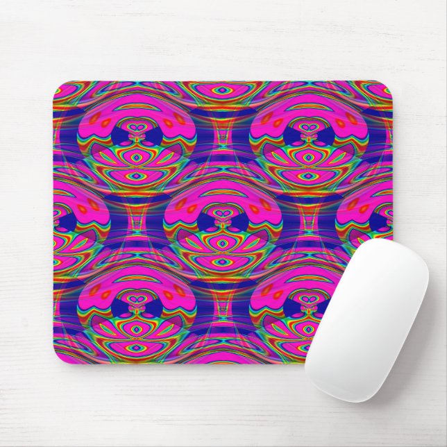 Psychedelic Owls....... Mouse Pad (With Mouse)