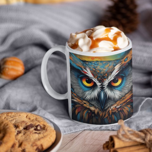 Psychedelic Owls version 23 Mug (Psychedelic Owls version 23 Mug
)