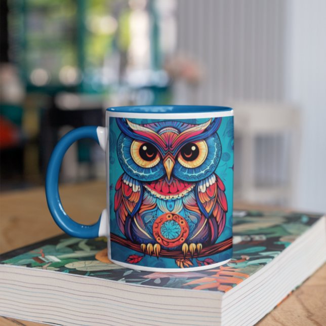 Psychedelic Owls version 3 Mug (Psychedelic Owls version 3 Mug
)