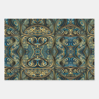 Psychedelic Paisley Crazy Wrapping Paper Sheet