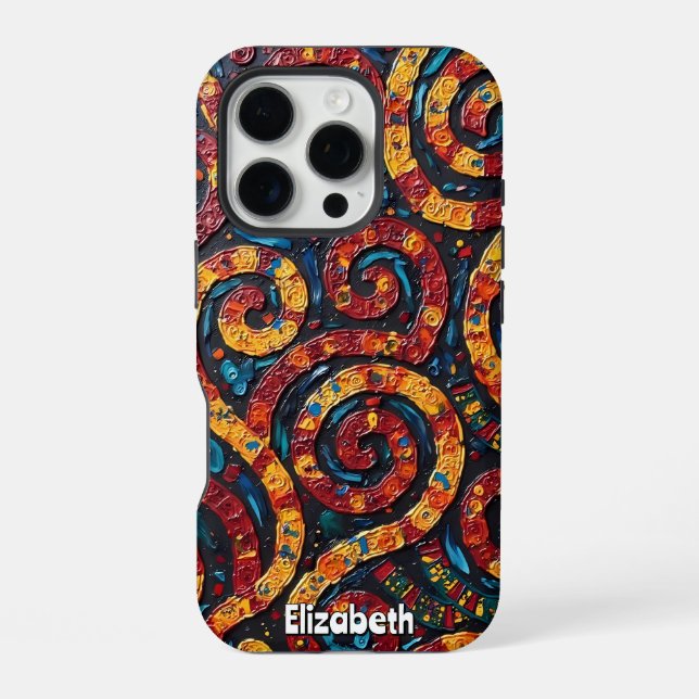 Psychedelic Paisley iPhone Case (Back)