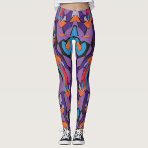 Psychedelic Panther Leggings – Purple Pulse Patter
