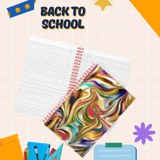 Psychedelic Pattern Wallpaper  Background Notebook